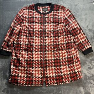 Sanctuary Women's Plus Size 3X City Topper Houndstooth Coat‎ Preppy